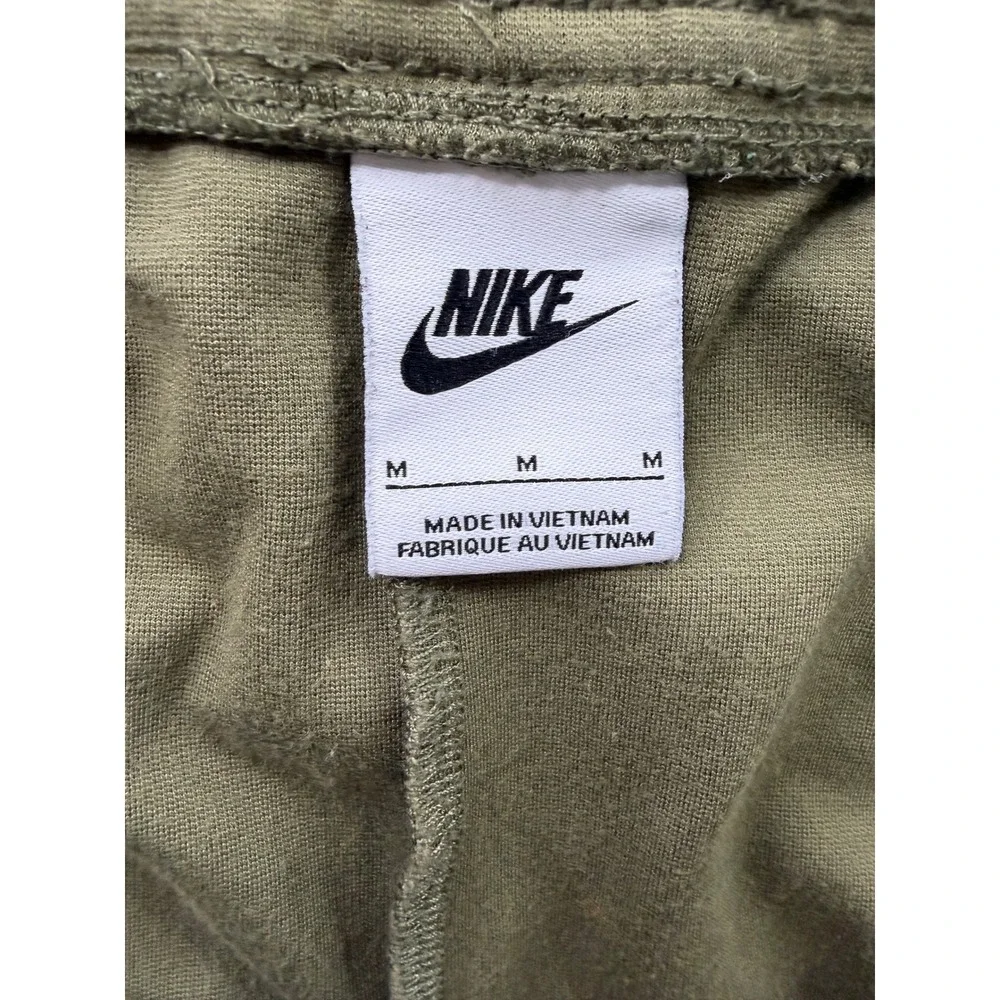 Nike Tech Fleece Tracksuit Mens Olive Green Full Zip Hoodie Joggers Set‎ M